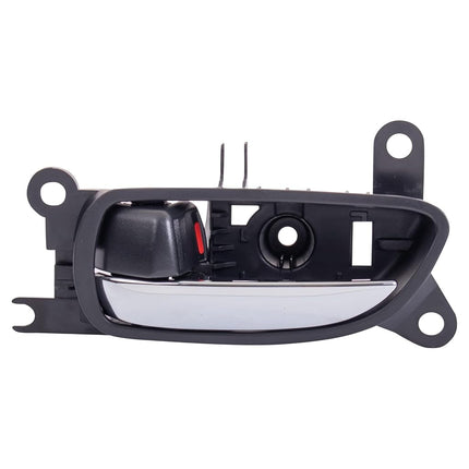 TRQ Front Left Interior Door Handle Chrome & Black