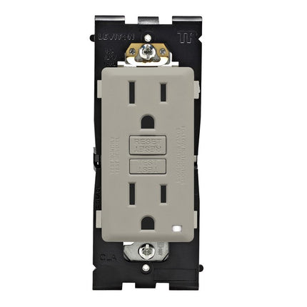 Leviton RGF15-WS 15 Amp Renu Self-Test Tamper-Resistant GFCI Outlet in Wood Smoke