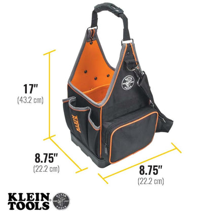 Klein Tools 554158-14 Tool Bag, Tradesman Pro Tote with 20 Pockets Made of 1680d Ballistic Weave and a Fully Molded Bottom, 8-Inch
