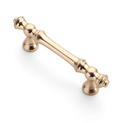 Asidrama 10 Pack 3 Inch(76mm) Brushed Brass Kitche