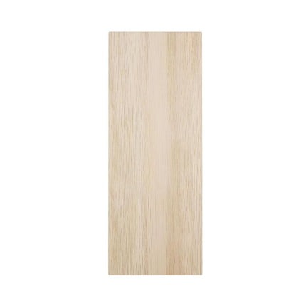 2 1/2"W x 6 1/2"H x 1"P Americraft Solid Hardwood Stain Grade Smooth Plinth Block with Squared Edge, White Oak
