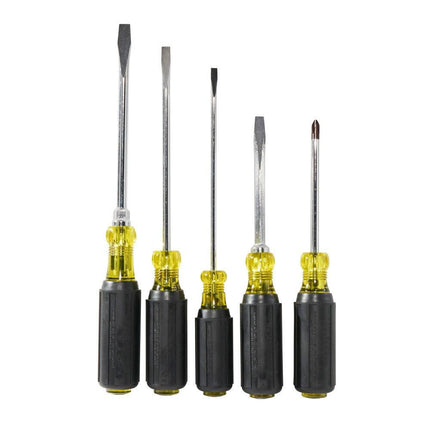 Klein Tools 85075 Cushion-Grip Screwdriver Set, Yellow and Black, 5-Piece by Klein Tools