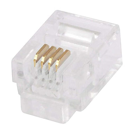 Monoprice RJ11 6P4C Plug Round Stranded 50-Piece/B