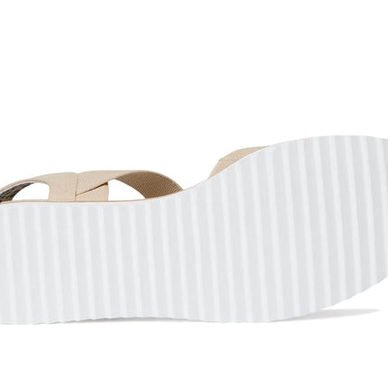 Skechers Women's Desert Kiss-Sun Shining Ballerines, Naturel, 2 UK