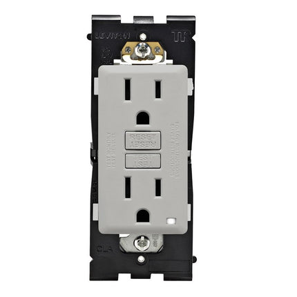 Leviton Renu Self-Test Tamper-Resistant GFCI Outlet, 15-Amp, RGF15-PG, Pebble Grey