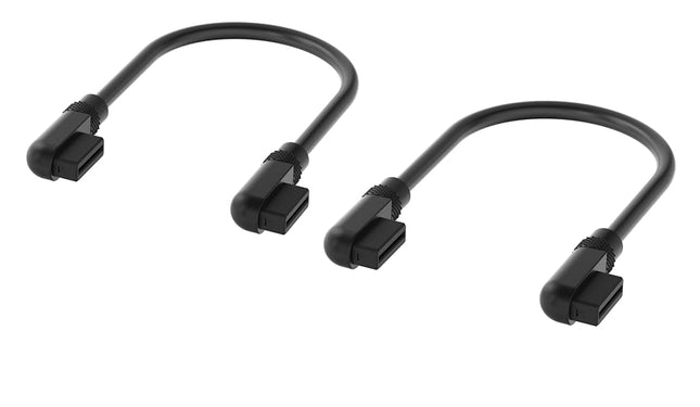 Corsair iCUE LINK Cables - 2x 135mm Slim 90° - Bla