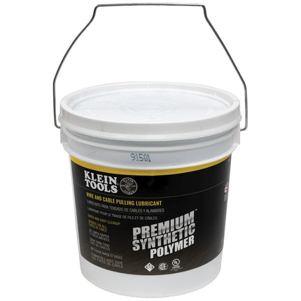 Klein Tools 51018 Pulling Lubricant, Made in USA, Premium Synthetic Polymer Wire and Cable Pulling Lubricant, 5-Gallon