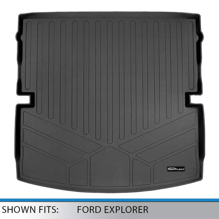 SMARTLINER Alfombrilla Protectora Trasera para Maletero, para Todo Tipo de Clima, Color Negro, para Ford Explorer 2020