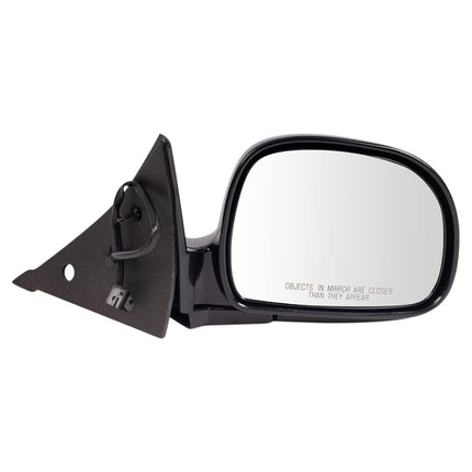 TRQ 2 Piece Driver and Passenger Side Mirror Assembly Set Electric Adjustment Non-Heated No Memory Black Compatible with 1998-1999 Chevy Blazer 1998 S10 Pickup S-15 Sonoma 1998-2000 GMC Jimmy