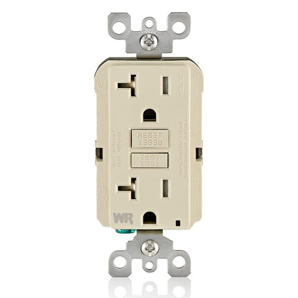Leviton GFCI Receptacle, Self-Test Tamper Resistan