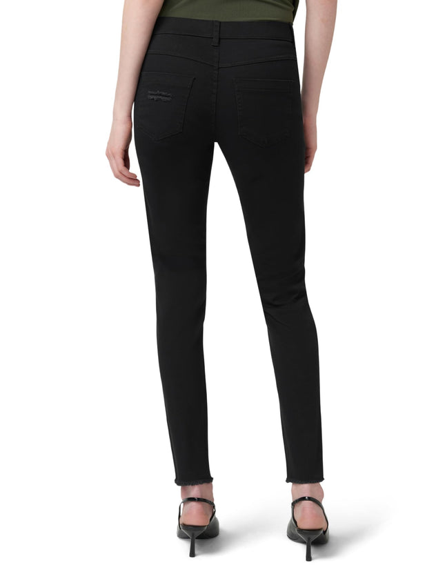 HUE Womens Ripped Knee Denim Leggings, Black, 1X US