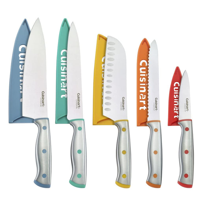 Cuisinart C77CR-10P 10pc Stainless Steel ColorCore� Color Rivet Set with Blade Guards