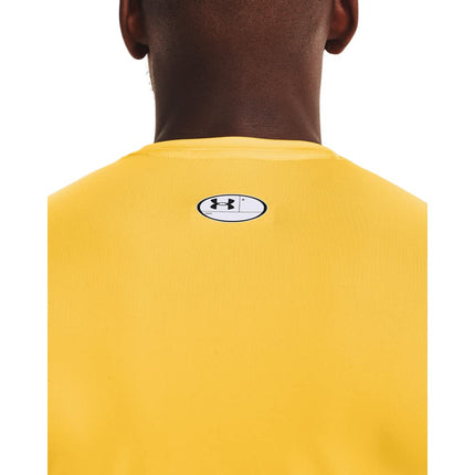 Under Armour Men's Standard HeatGear Compression Long-Sleeve T-Shirt, (790) Taxi / / Black, 3X-Large
