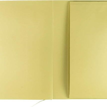 Fabriano Ecoqua Plus Stitch-Bound Notebook, 5.8" x 8.3", A5, Graph, Lime