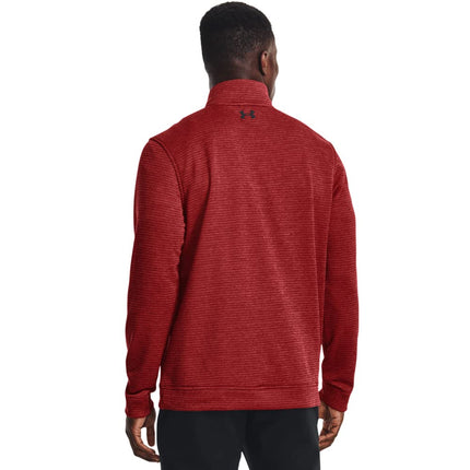 Sudadera con cremallera corta para hombre Under Armour Storm SweaterFleece, (610) rojo Stadium / negro, XXL