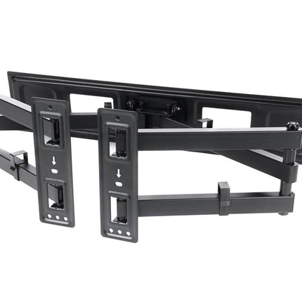 Monoprice Corner Friendly Full-Motion Articulating TV Wall Mount Bracket for TVs 32in to 70in, Max Weight 99lbs, VESA Patterns Up to 600x400, Fits Curved Screens - Cornerstone Series