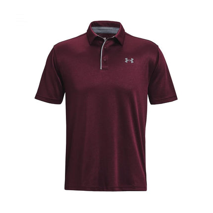 Men's Tech Polo Shirt Dark Maroon/Pitch Gray XS XS