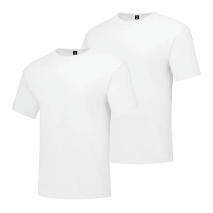 Hanes Men's Tall Short Sleeve Beefy-T, White, 3X-Large/Tall (Pack of 2)