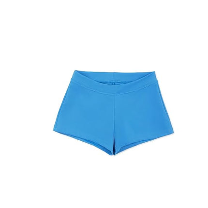 Capezio Big Girls' Boy Cut Low Rise Short,Columbia Blue,L (12-14)