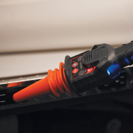 Klein Tools HVNCVT-1 Dual-Range Non-Contact High-Voltage Tester, Dual-Range, Audio/Visual Indicators, Water Resistant, With Case and Battery