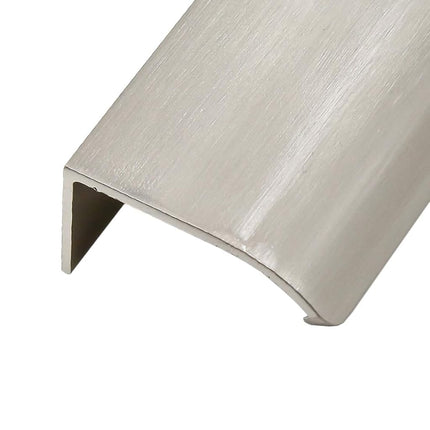 LC LICTOP 4 Pcs Arc Modern Finger Edge Pulls Rounded Angle Tab Pull 150mm/5.91" Length Finger Drawer Pulls (Nickel Brushed)