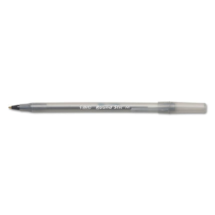 Bolígrafo BIC GSM11BK Round Stic Xtra Life, tinta negra, 1 mm, mediano, docena