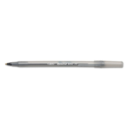 BIC GSM11BK Round Stic Xtra Life Ballpoint Pen, Bl