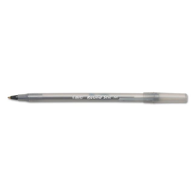 BIC GSM11BK Round Stic Xtra Life Ballpoint Pen, Bl