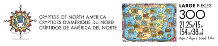 Buffalo Games - Adventure Destination - Cryptids of North America - 300 Large Piece Jigsaw Puzzle for Adults - Challenging Puzzle Perfect for Game Nights