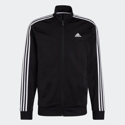 adidas mens Warm-up Tricot Regular 3-stripes Track Jacket Black/White Large