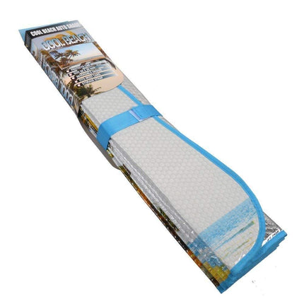BDK AS- 601_AM Palm Tree Tropical Island Sunset Auto Windshield Sun Shade (for Car SUV Truck-Bubble Foil Folding Accordion) - AS-601__AM