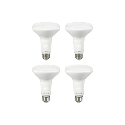 Sylvania BR30 LED Flood Light Bulb, 100W = 17W, Dimmable, 10 Year, Medium Base, 1450 Lumens, 2700K, Soft White - 4 Pack (40070)