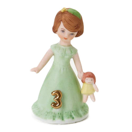 Enesco Growing Up Girls “Brunette Age 3” Porcelain