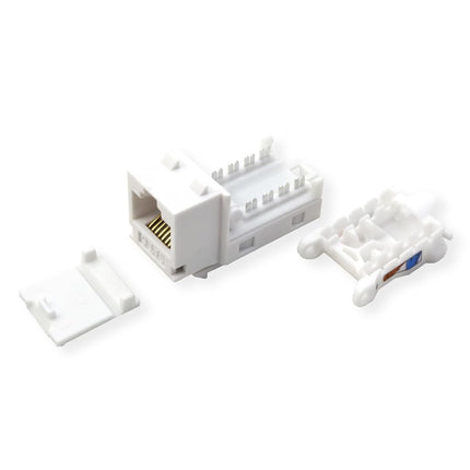 TRENDnet Cat6 Keystone Jack – 50-Pack, 90° Angle Termination, Colour-Coded Labelling for T568B Wiring, TC-K50C6