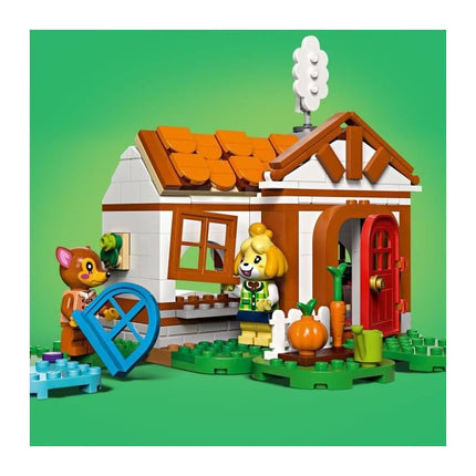LEGO Animal Crossing Isabelle’s House Visit Set, Building Toy for 6+ Year Old Girls & Boys, Features 2 Character Minifigures from the Video Games incl. Fauna, Creative Kids' Toy for Gaming Fans 77049