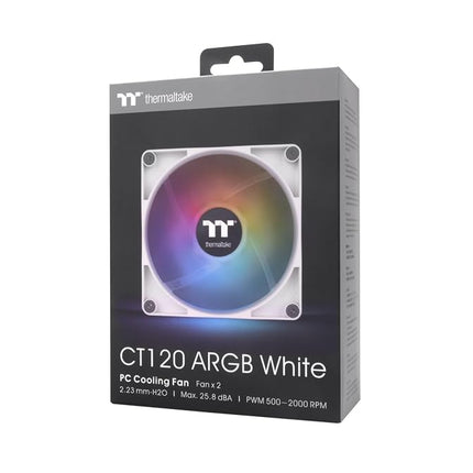 Thermaltake CT120 ARGB | Snow | 2 Pack