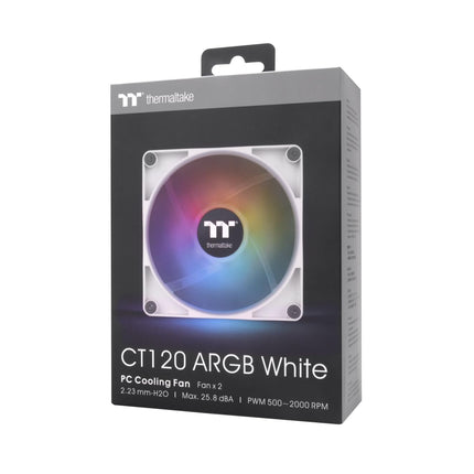 Thermaltake CT120 ARGB | Snow | 2 Pack