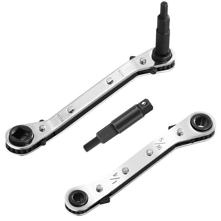 cSeao SAE Box End Reversible Ratcheting Wrenches Set,Metric Ratchet Box Wrench Set,Repair Wrench Set,Socket Spanner Tool