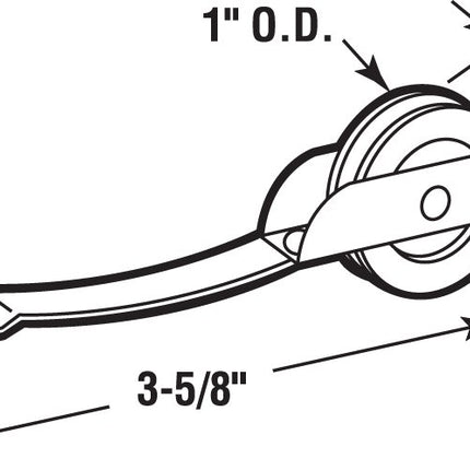 Prime-Line Products B 704 Screen Door Tension Spring with 1-Inch Steel Roller,(Pack of 2)