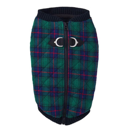 Chaleco de Moda Gooby a Cuadros, Verde, Mediano