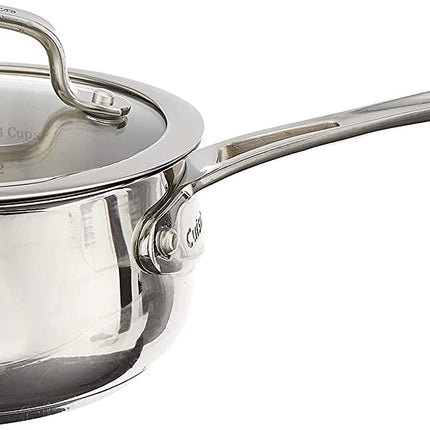 CUISINART 419-14 Contour Stainless 1-Quart Saucepan with Cover