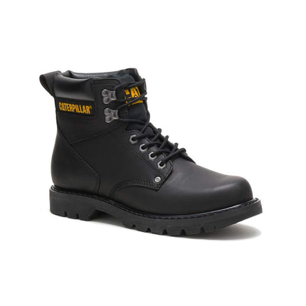 Caterpillar Men's 2nd Shift 6" Plain Soft Toe Boot,Black,13 W US