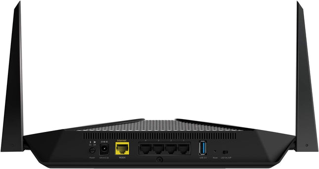 Router WiFi NETGEAR Nighthawk de 4 flujos AX4 (RAX40) - WiFi AX3000 (velocidades de hasta 3 Gbps) | Cobertura de hasta 100 m²