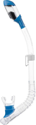 Cressi Mini Dry Snorkel - Clear/Blue