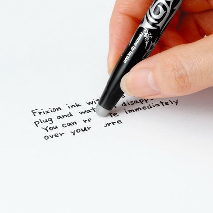 Pilot Frixion Erasable Rollerball Pen 0.7 mm Tip - Black, Single Pen