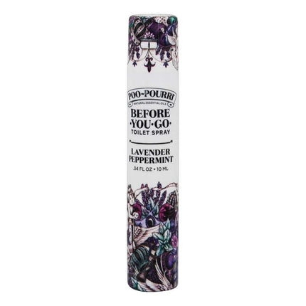 Poo-Pourri Before-You-Go Toilet Spray, Lavender Peppermint, Travel Size 10 mL - Lavender, Peppermint and Citrus