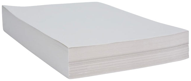 Sax Plain White Newsprint Newspaper - 8 1/2 x 11 inches - Pack of 500 - White