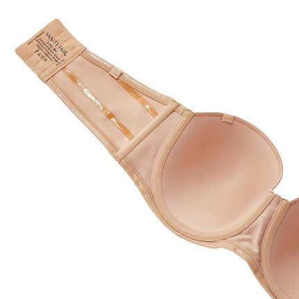 Vanity Fair Women's Beauty Back Strapless Full Figure Underwire Bra 74380, Rose/Beige, 38DD