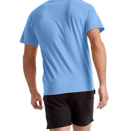Champion mensT0223Classic Jersey T-Shirt Short Sleeve Shirt - Blue - Large