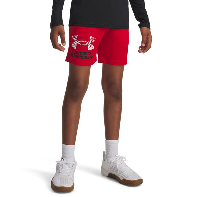 Under Armour Boys' Tech Logo Shorts, (600) Red / /